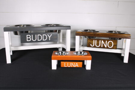Personalized Pet Feeding Stands