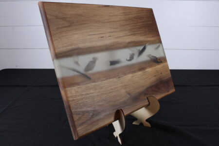 Feather Walnut Edge-Grain Cutting Board